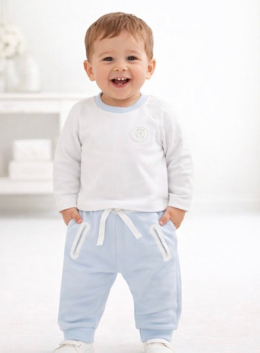 Mintini White Blue Jogset