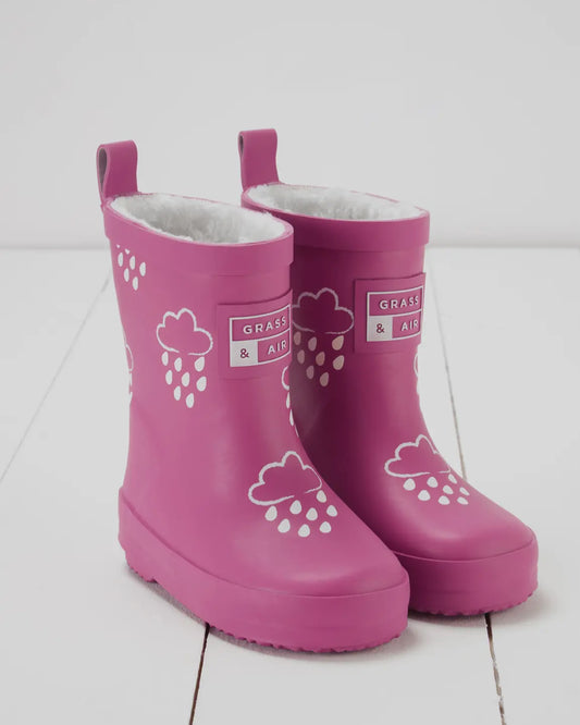 Grass & Air Pink Wellie Boots
