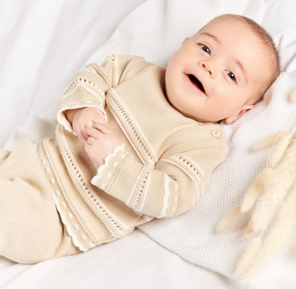 Dandelion Taupe Knitted Outfit