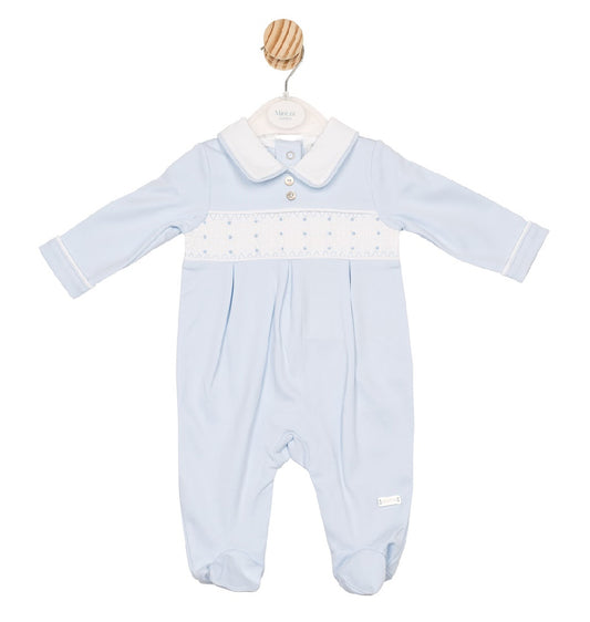 Mintini Blue Smock Onesie