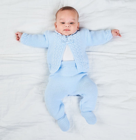 Dandelion Blue Cable Knit Outfit