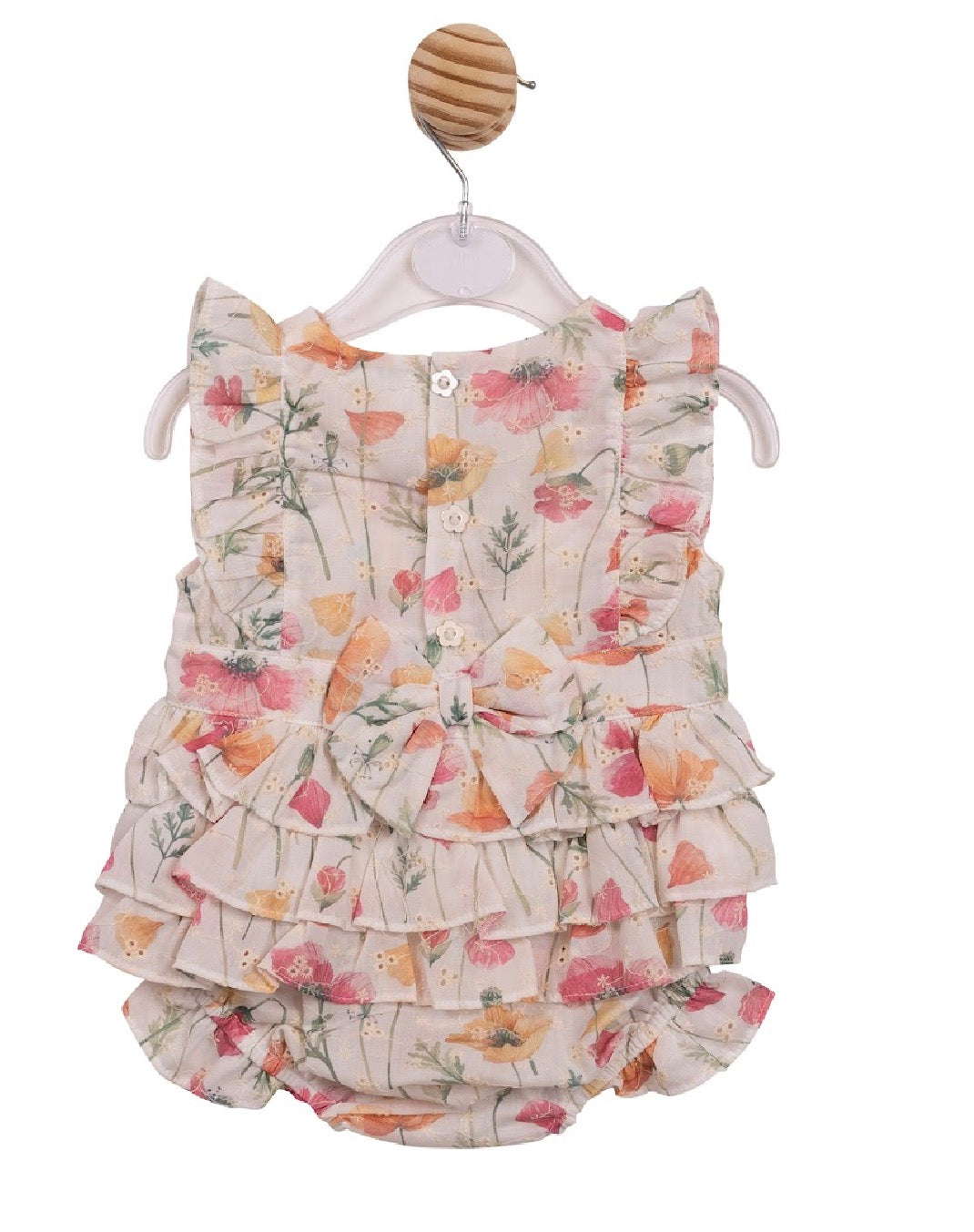 Mintini White Floral Romper