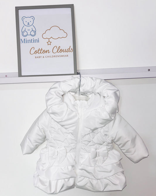 Preorder Mintini White Girls Coat
