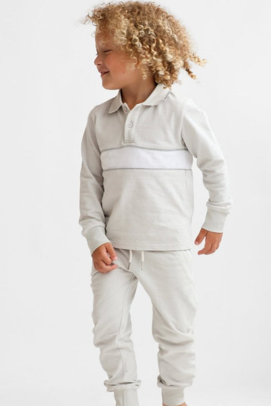 Harris Kids Grey Polo Trouser Set