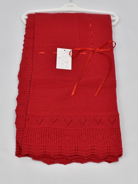 Red Ribbon Shawl