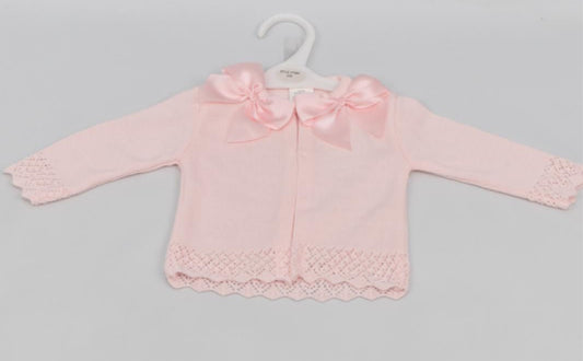 Pink Bow Cardigan