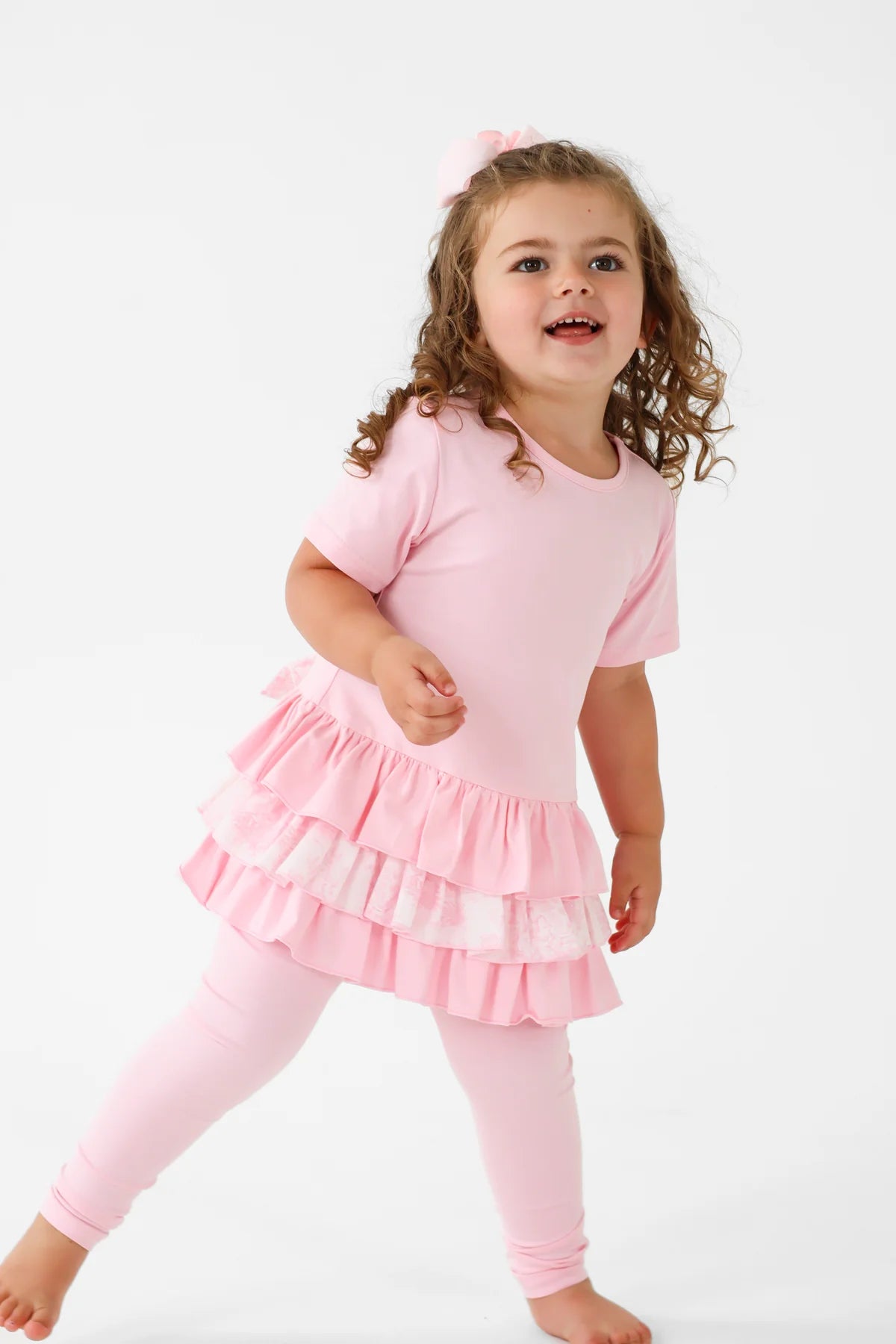 Harris Kids Pink Willow Legging Set