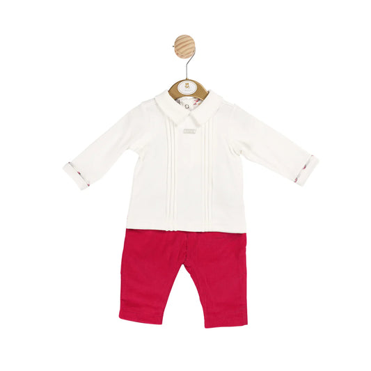 Mintini Red Trousers & Top Set