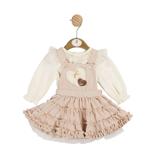 Mintini Gold Pinafore Set