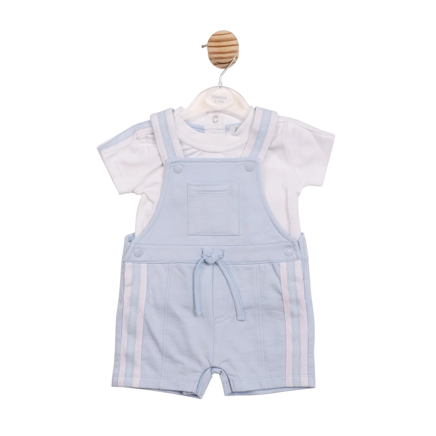 Mintini Blue Dungaree Set