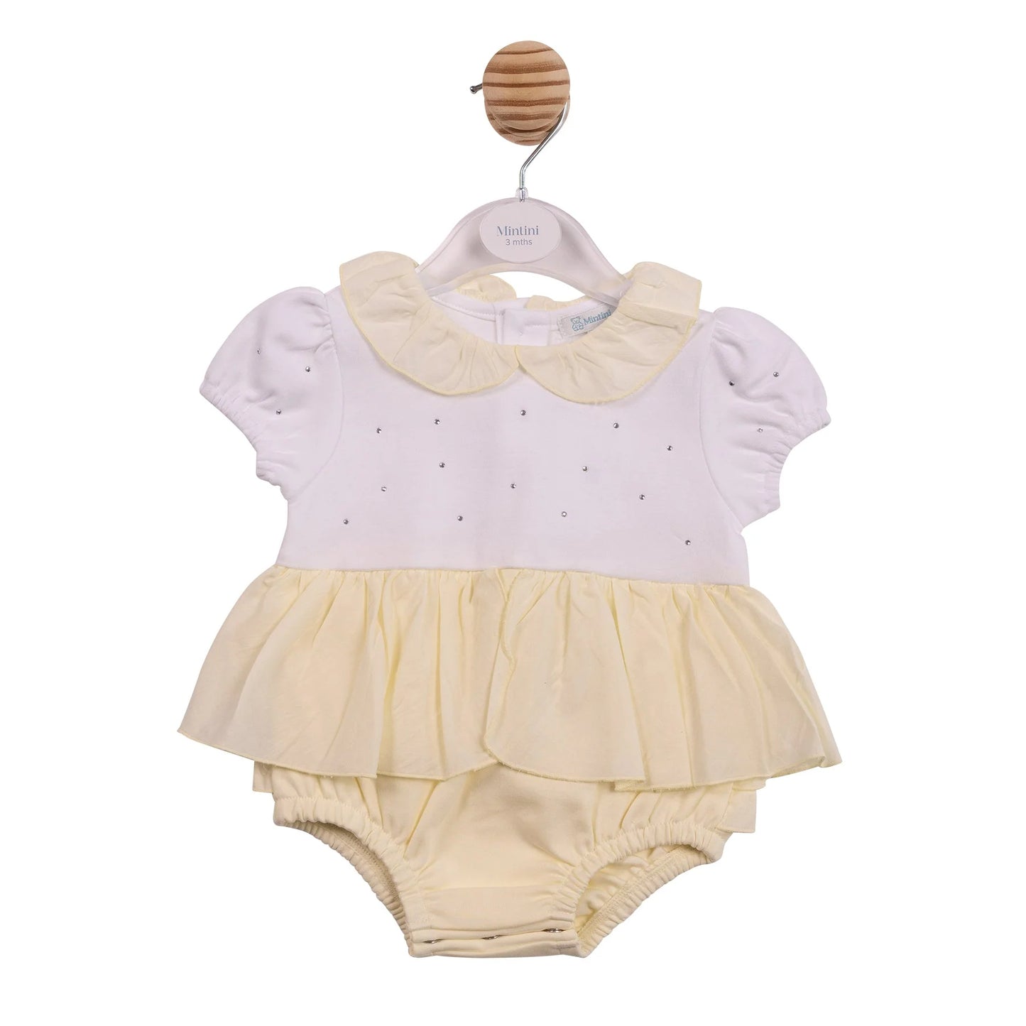 Mintini Lemon Diamanté Romper