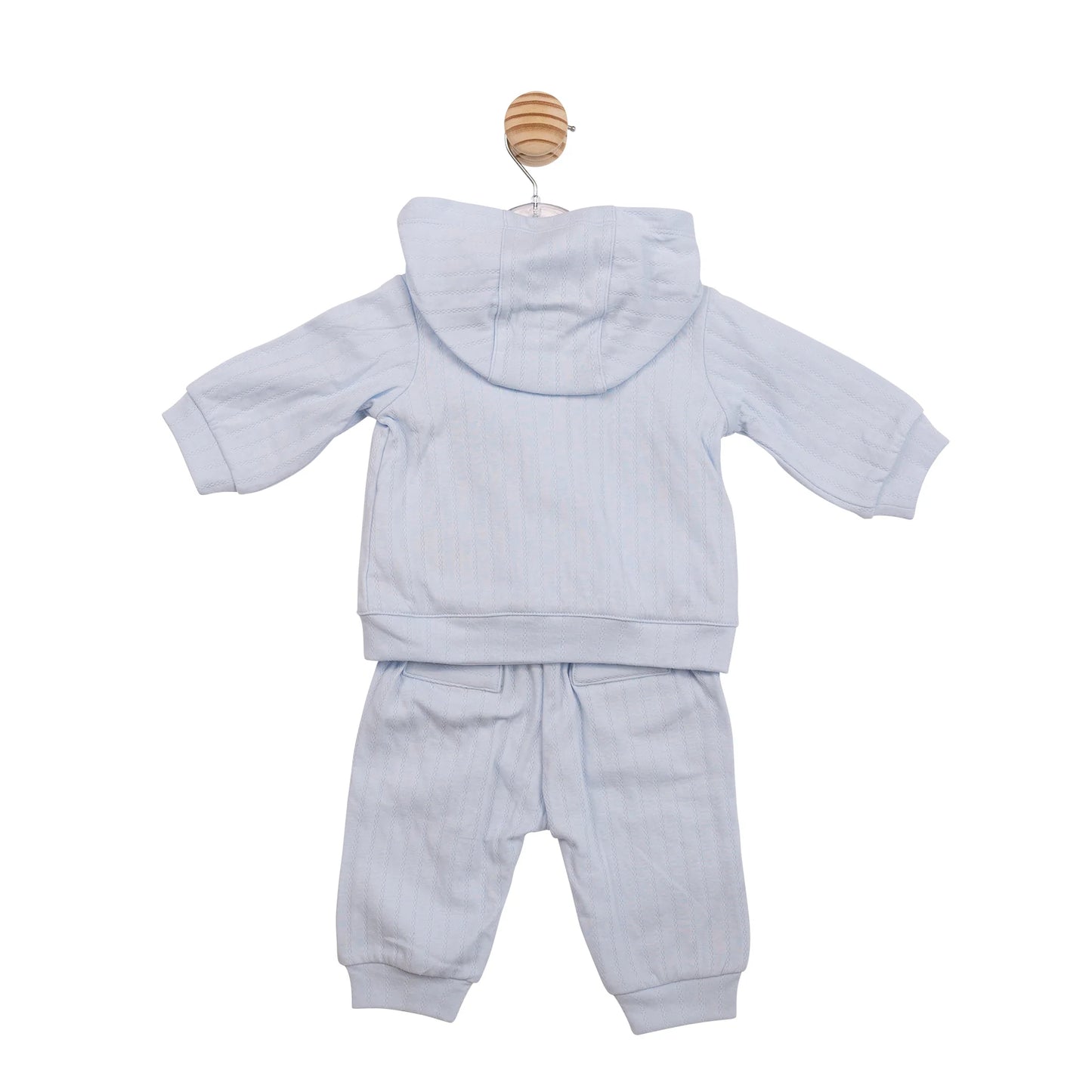 Mintini Blue 3 Piece Jacquard Jogsuit