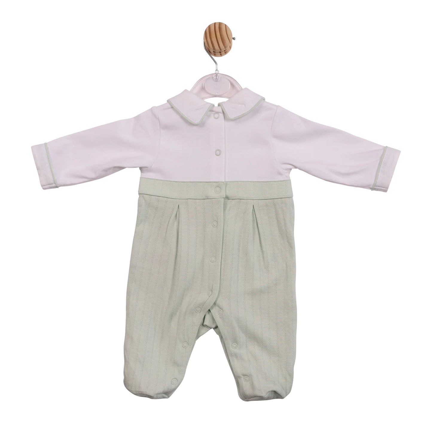 Mintini Pistachio White Onesie