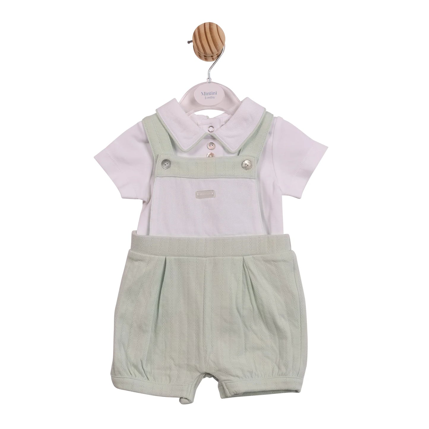Mintini Pistachio Dungaree Set