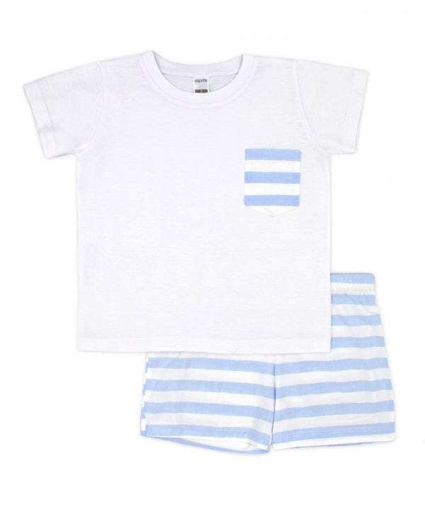 Rapife Blue Stripe T-shirt Set