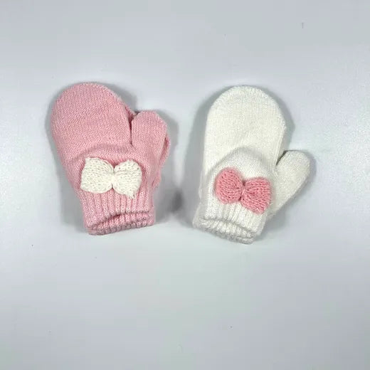 Mitts with Bow