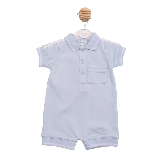 Mintini Blue Interlock Romper