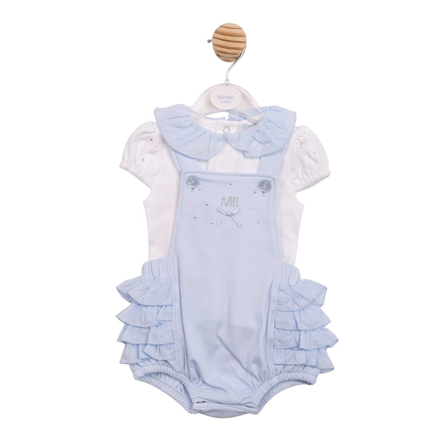 Mintini Blue Dungaree Set