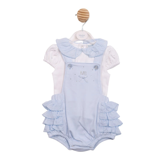 Mintini Blue Dungaree Set