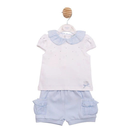 Mintini Blue Shorts Set
