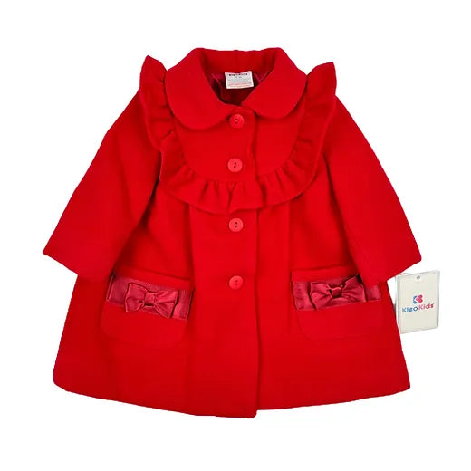 Red Traditional Bow Coat