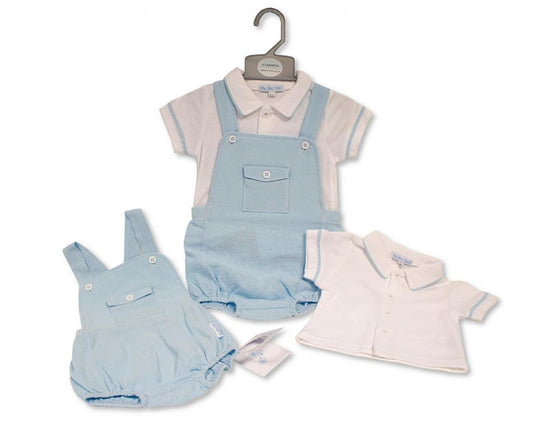 Blue Dungaree Set