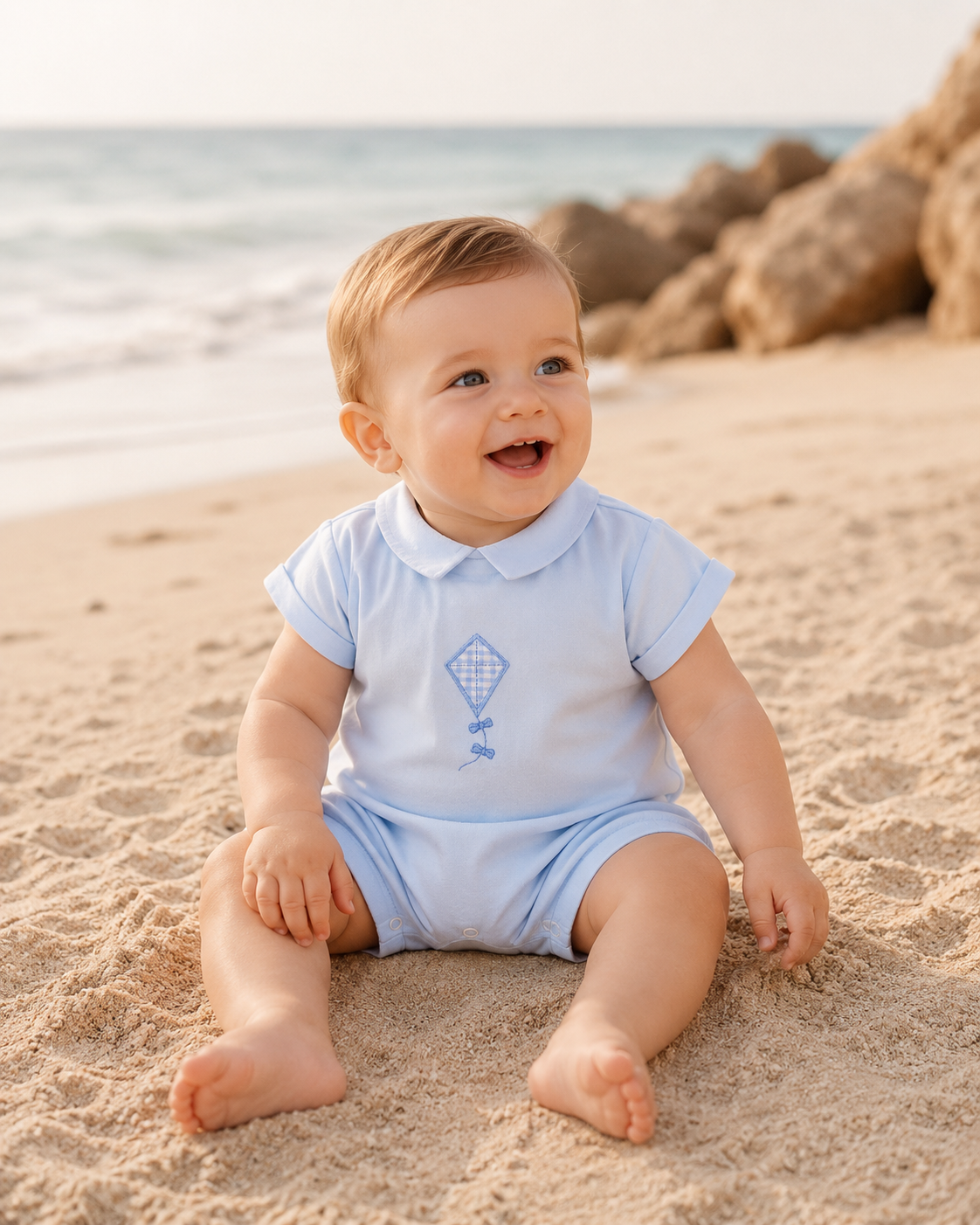 Pex Blue Kite Romper