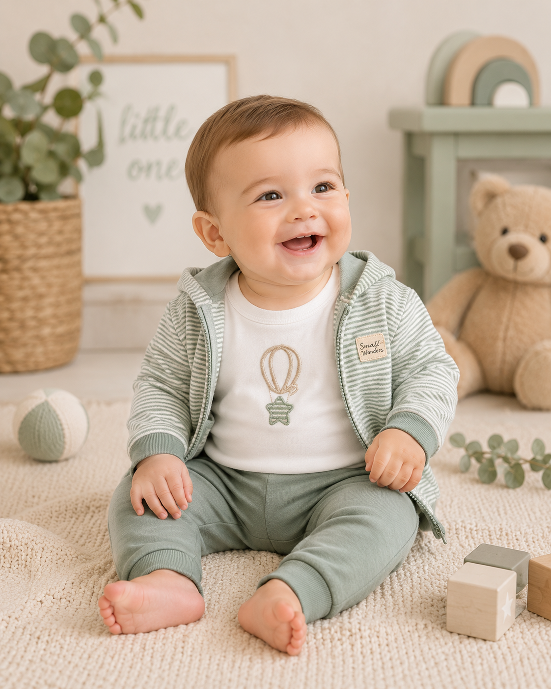Mayoral Sage Green 3 Piece Outfit