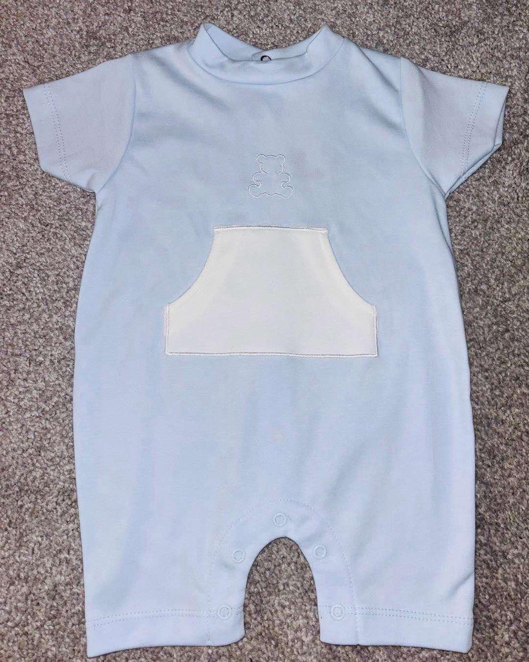 Blue Bear Romper