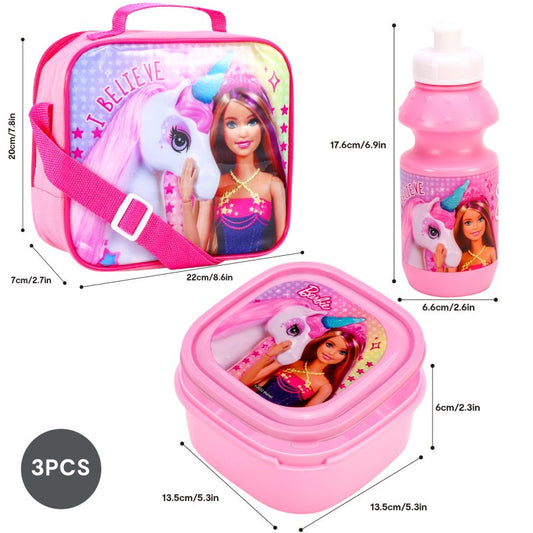 Barbie 3 Piece Lunch Set