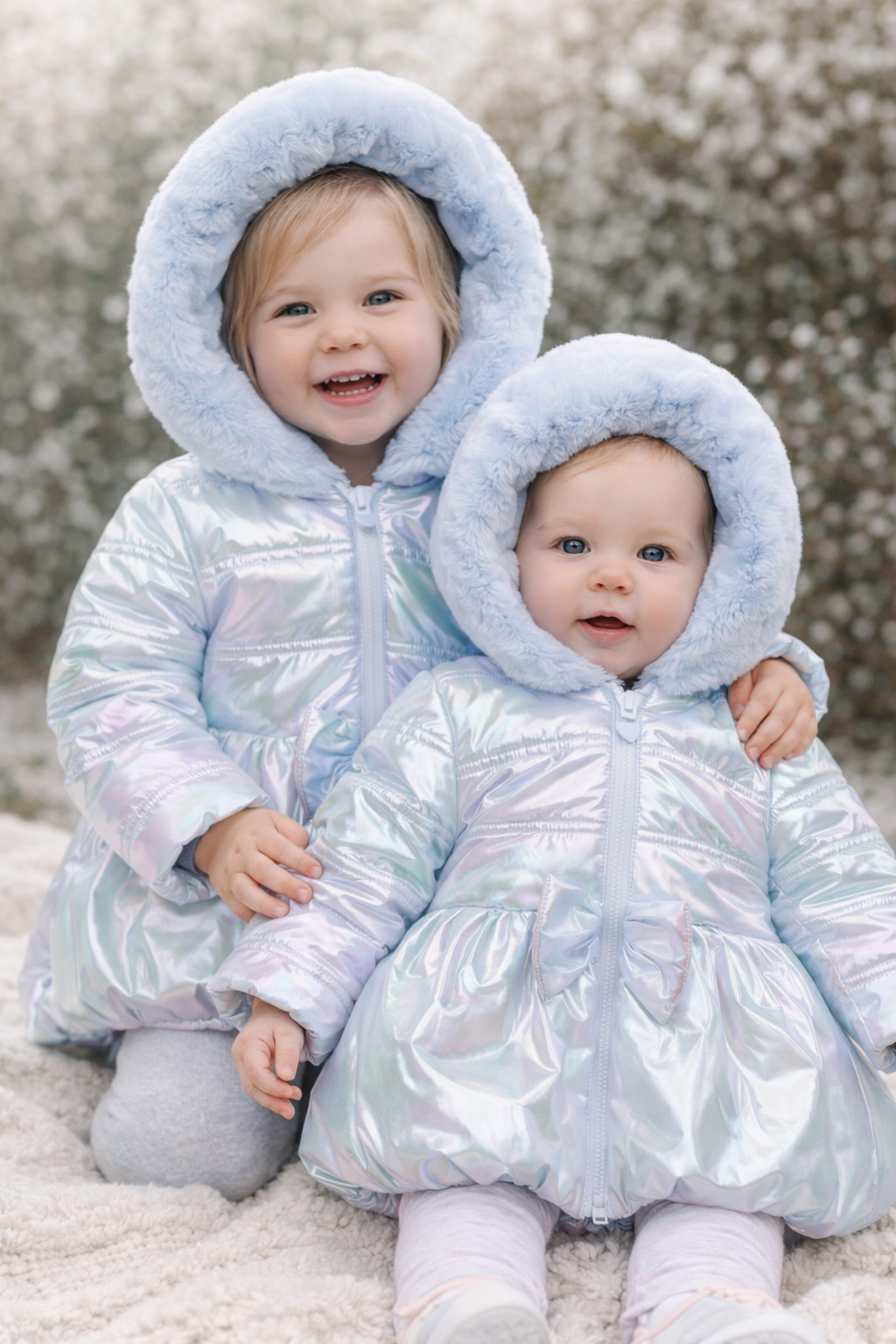 Mintini Blue Iridescent Coat