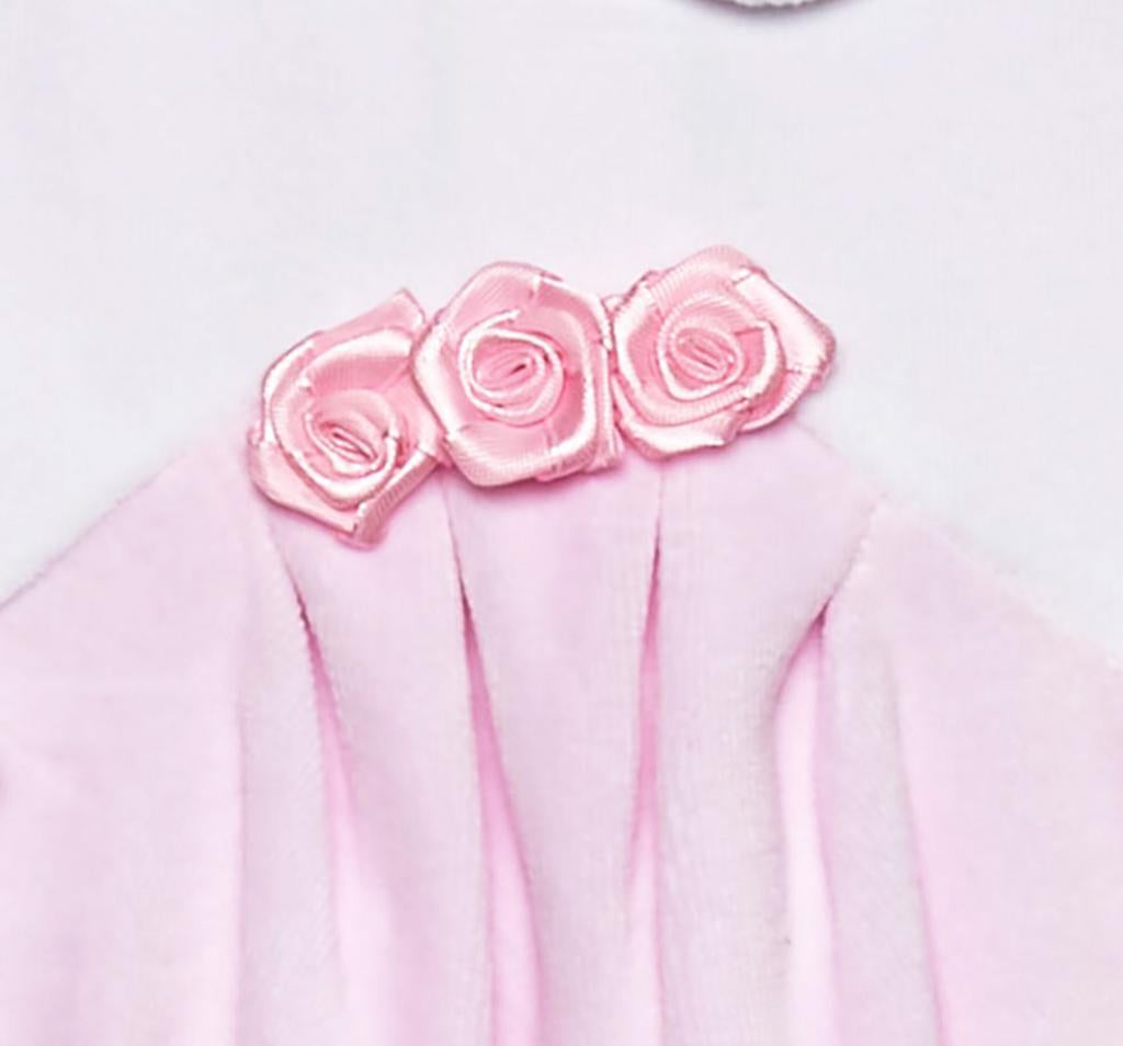 Pink Rose Velour All in One