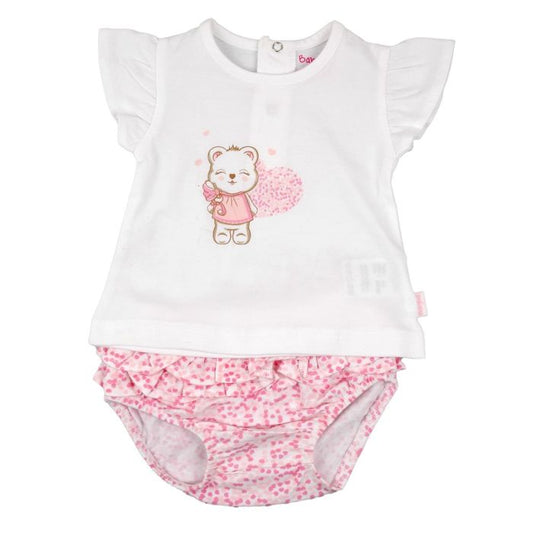 Babybol Pink Bear Jam Pants Set