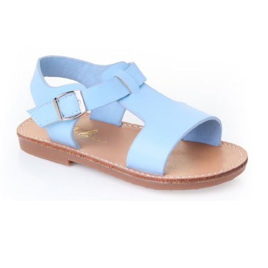 Blue T Bar Sandals