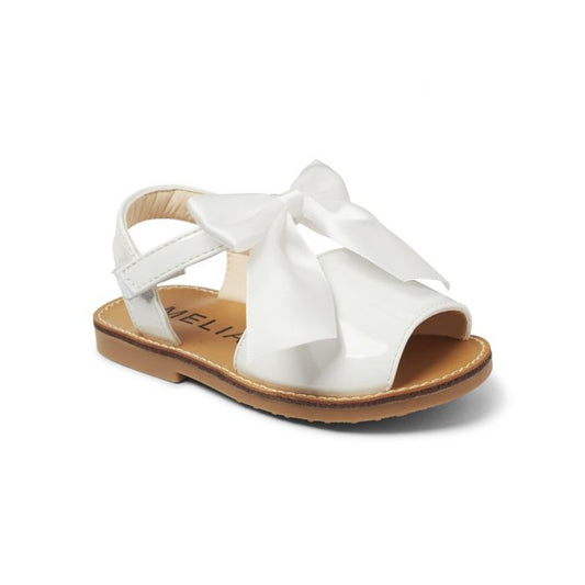 White Bow Sandals