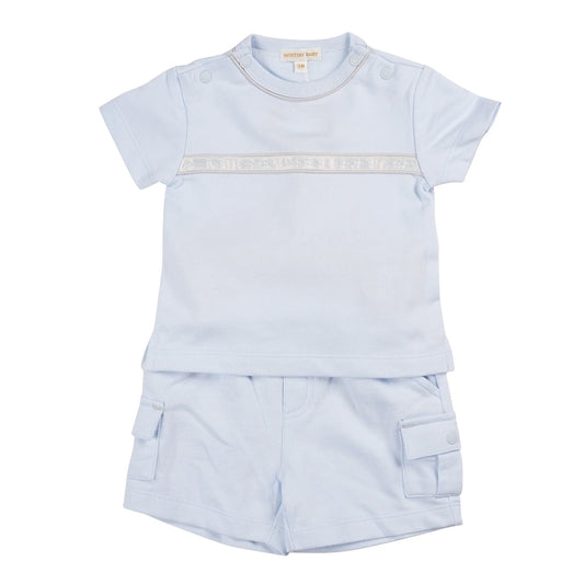 Mintini Blue Shorts Set