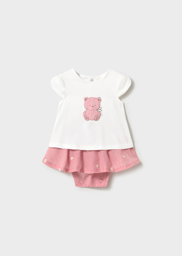 Mayoral Pink Bear Skirt Set