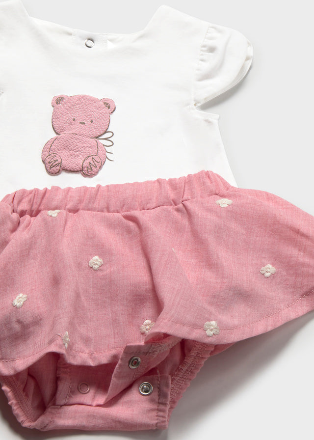 Mayoral Pink Bear Skirt Set