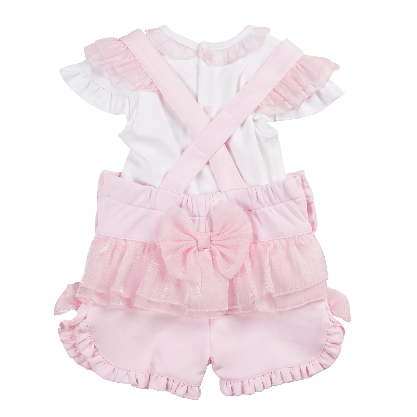 Mintini Pink Top & Dungaree Set