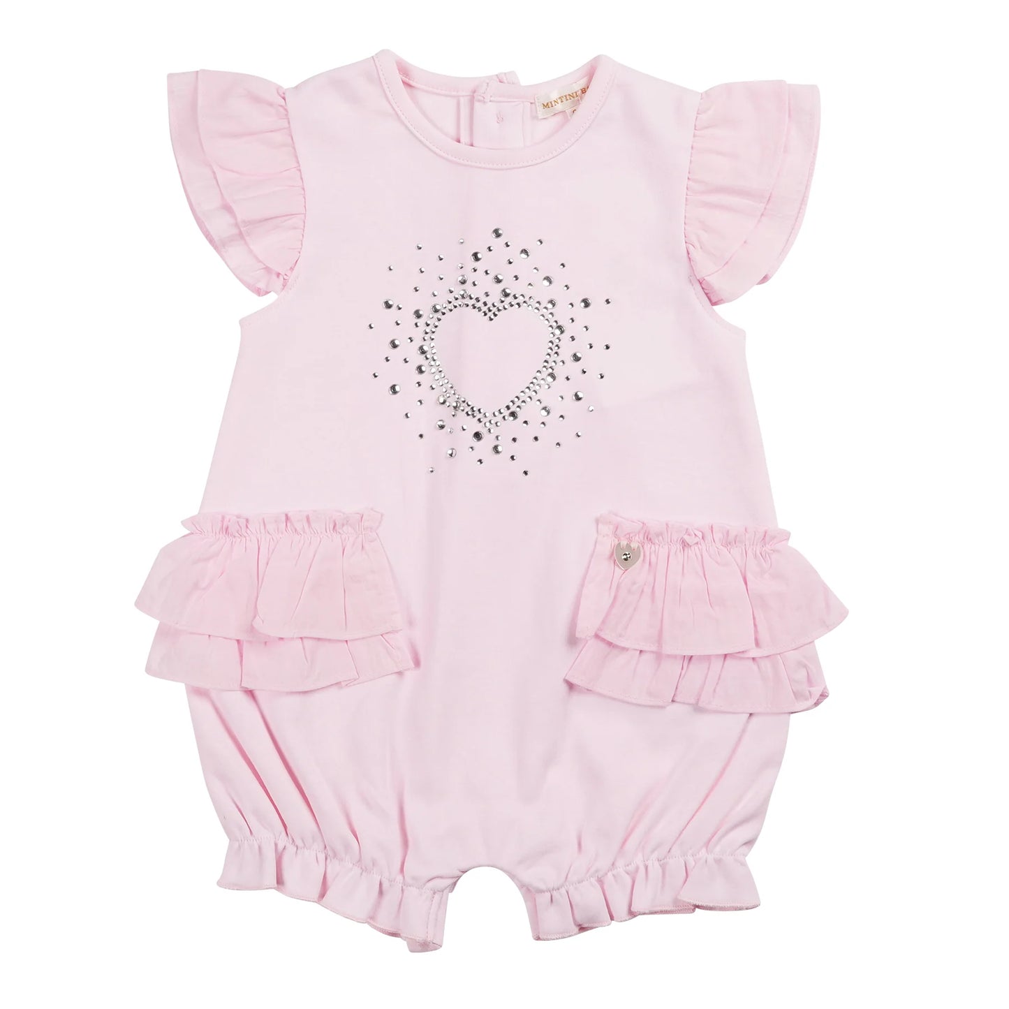 Mintini Pink Heart Romper