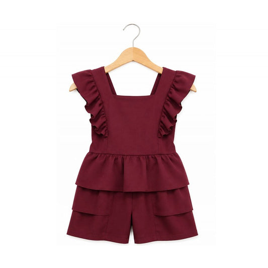 Burgundy Playsuit
