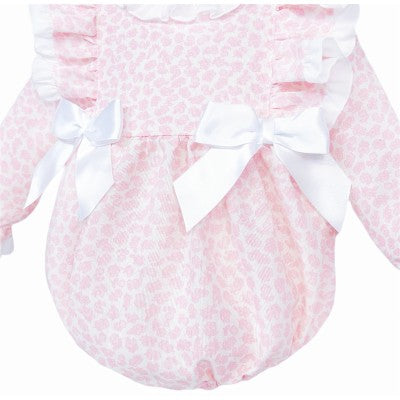 WeeMe Pink Floral Frill Romper