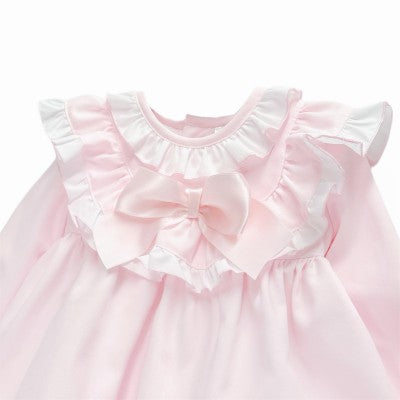 WeeMe Pink Cotton Frill Dress Set